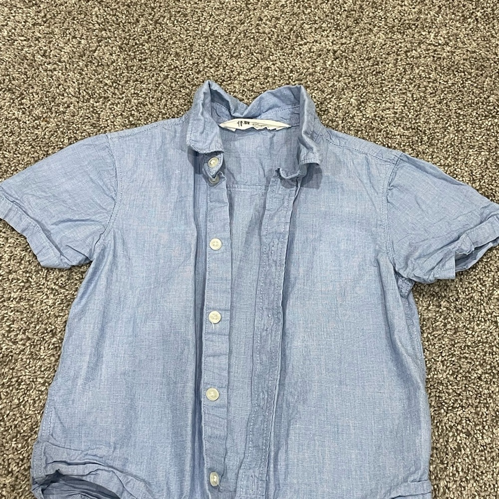 H&M Kids Light Blue Button Down Shirt
